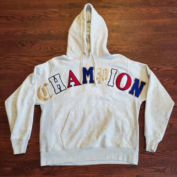 Champion Other - Champion Reverse Weave Pullover Hoodie Spell Out Logo Men's Size Large